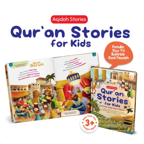 Buku Aqidah Stories : Qur`an Stories for Kids, Kisah-Kisah Aqidah dalam Al-Qur`an - Gema Insani 100% Original